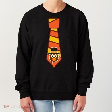 Funny Thanksgiving Tie Turkey Women's Sweatshirt