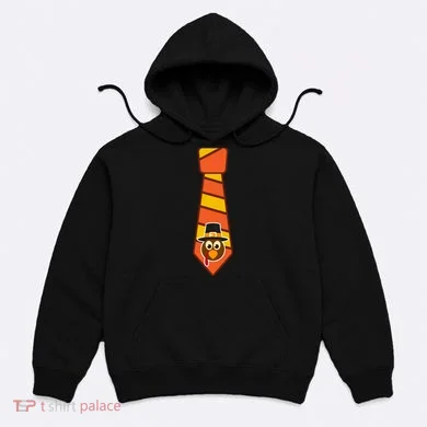 Funny Thanksgiving Tie Turkey Hoodie