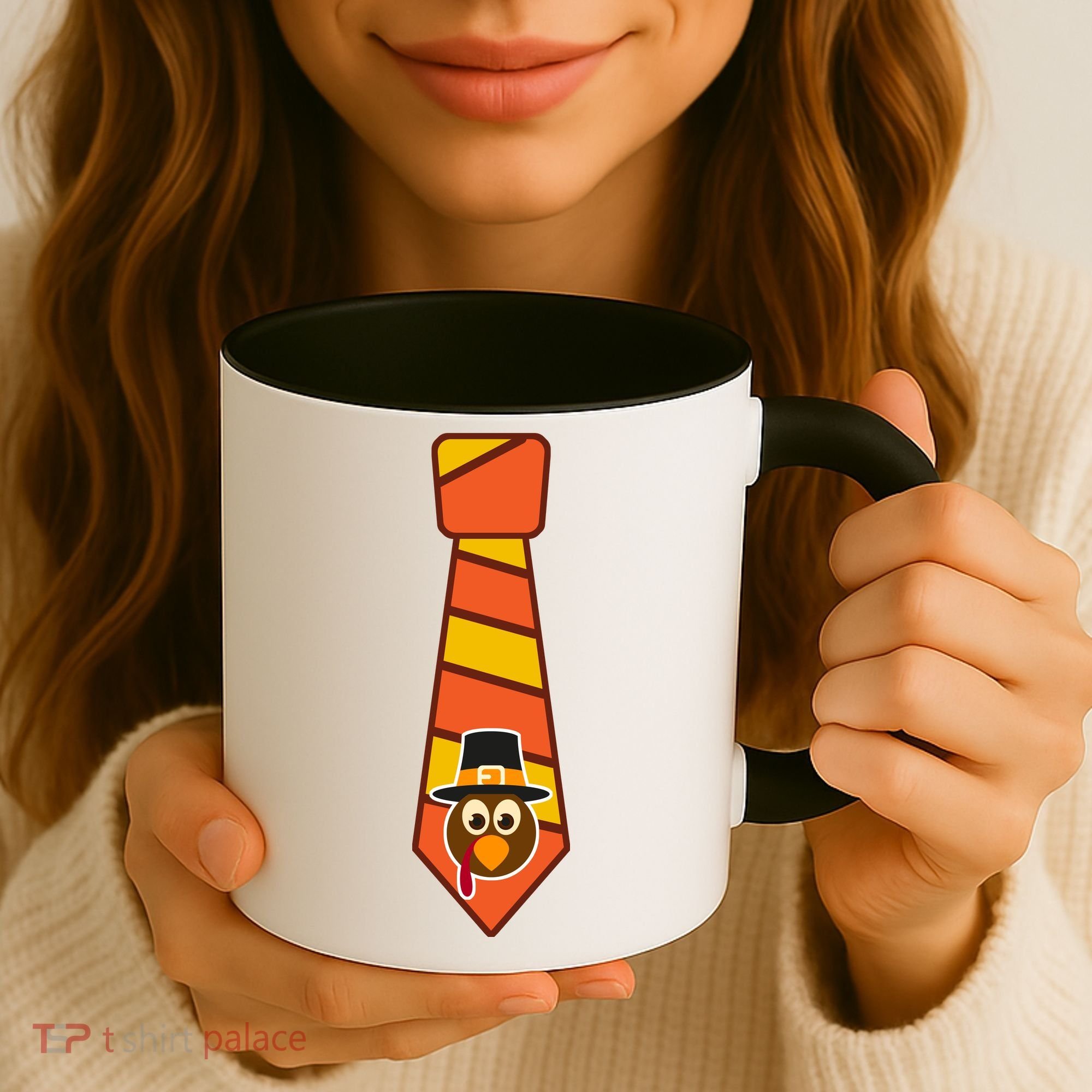 Funny Thanksgiving Tie Turkey Coffee Mug