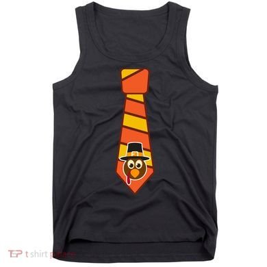 Funny Thanksgiving Tie Turkey Tank Top