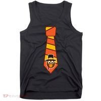 Funny Thanksgiving Tie Turkey Tank Top thumb 0