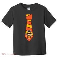 Funny Thanksgiving Tie Turkey Toddler T-Shirt thumb 0