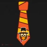 Funny Thanksgiving Tie Turkey Women's Long Sleeve Shirt thumb 2