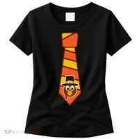 Funny Thanksgiving Tie Turkey Women's T-Shirt thumb 0