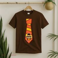 Funny Thanksgiving Tie Turkey T-Shirt thumb 2