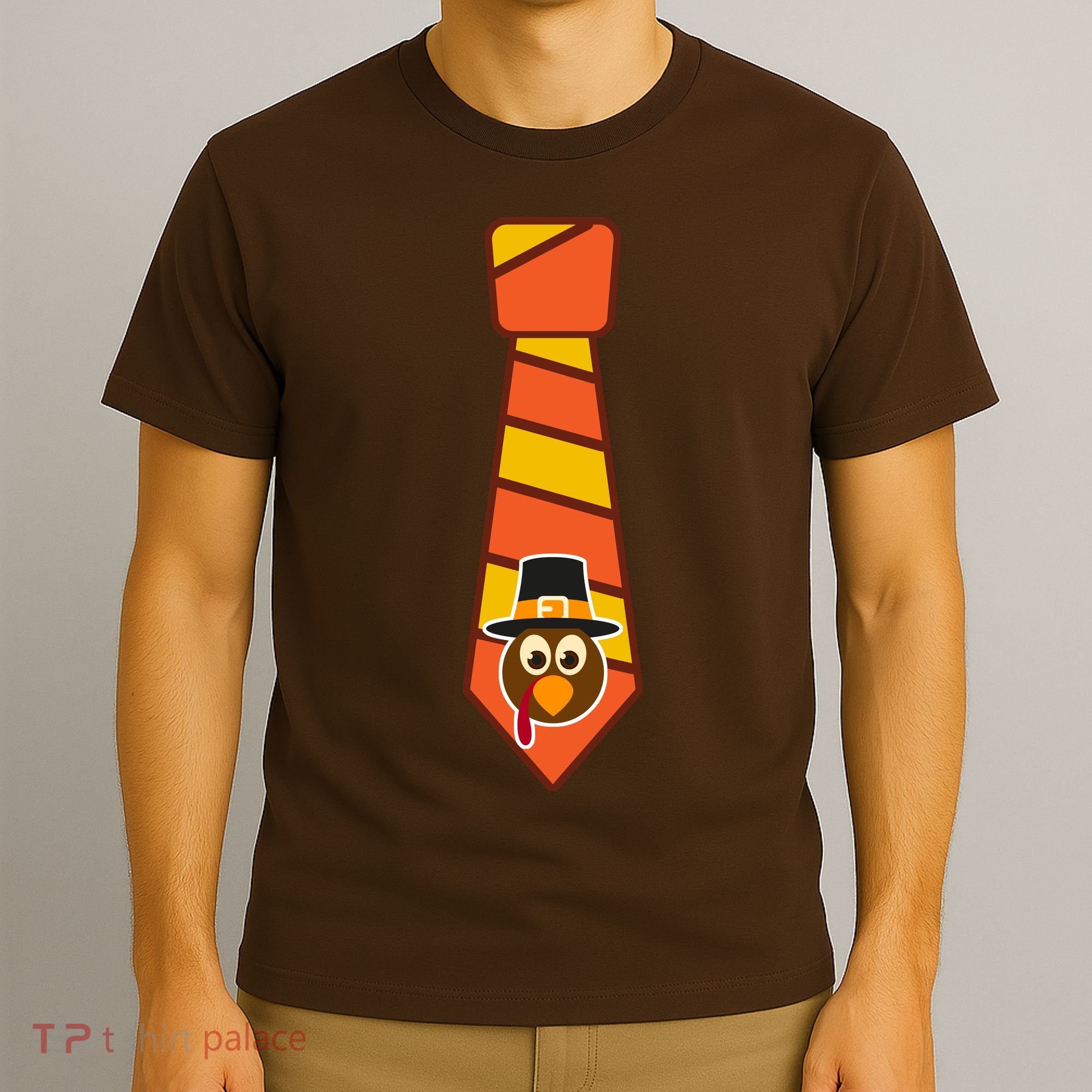 Funny Thanksgiving Tie Turkey T-Shirt