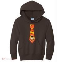 Funny Thanksgiving Tie Turkey Kids Hoodie thumb 0