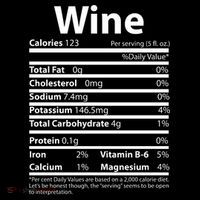 Funny Thanksgiving Wine Nutritional Values Apron thumb 3