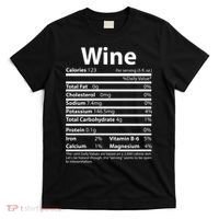 Funny Thanksgiving Wine Nutritional Values T-Shirt thumb 0