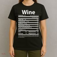 Funny Thanksgiving Wine Nutritional Values T-Shirt thumb 4