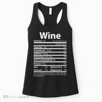 Funny Thanksgiving Wine Nutritional Values Women's Tank Top thumb 0