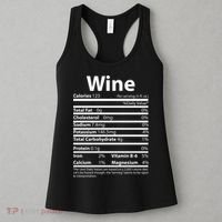Funny Thanksgiving Wine Nutritional Values Women's Tank Top thumb 3