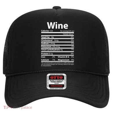 Funny Thanksgiving Wine Nutritional Values Hat