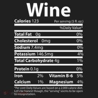 Funny Thanksgiving Wine Nutritional Values Golf Towel thumb 3