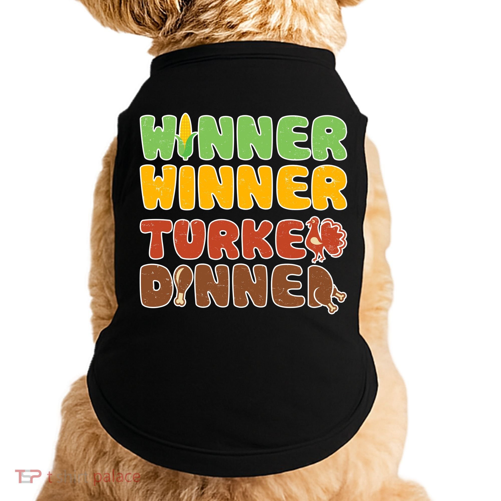 Funny Thanksgiving Winner Winner Turkey Dinner  Doggie Tank
