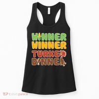 Funny Thanksgiving Winner Winner Turkey Dinner  Women's Tank Top thumb 0