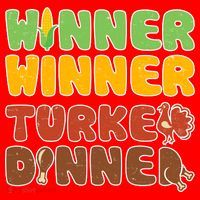 Funny Thanksgiving Winner Winner Turkey Dinner  Santa Hat thumb 1
