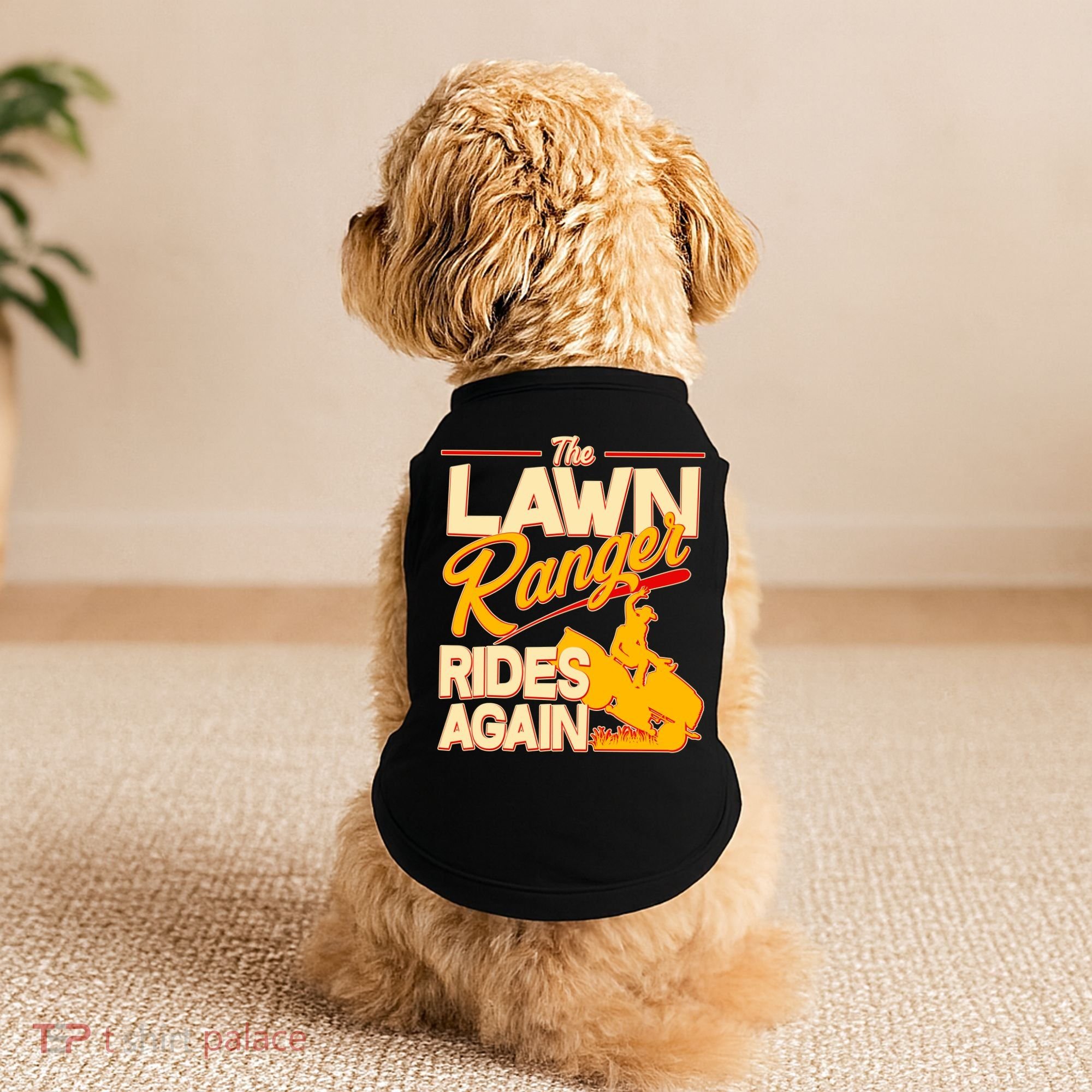 Funny The Lawn Ranger Rides Again Doggie Tank