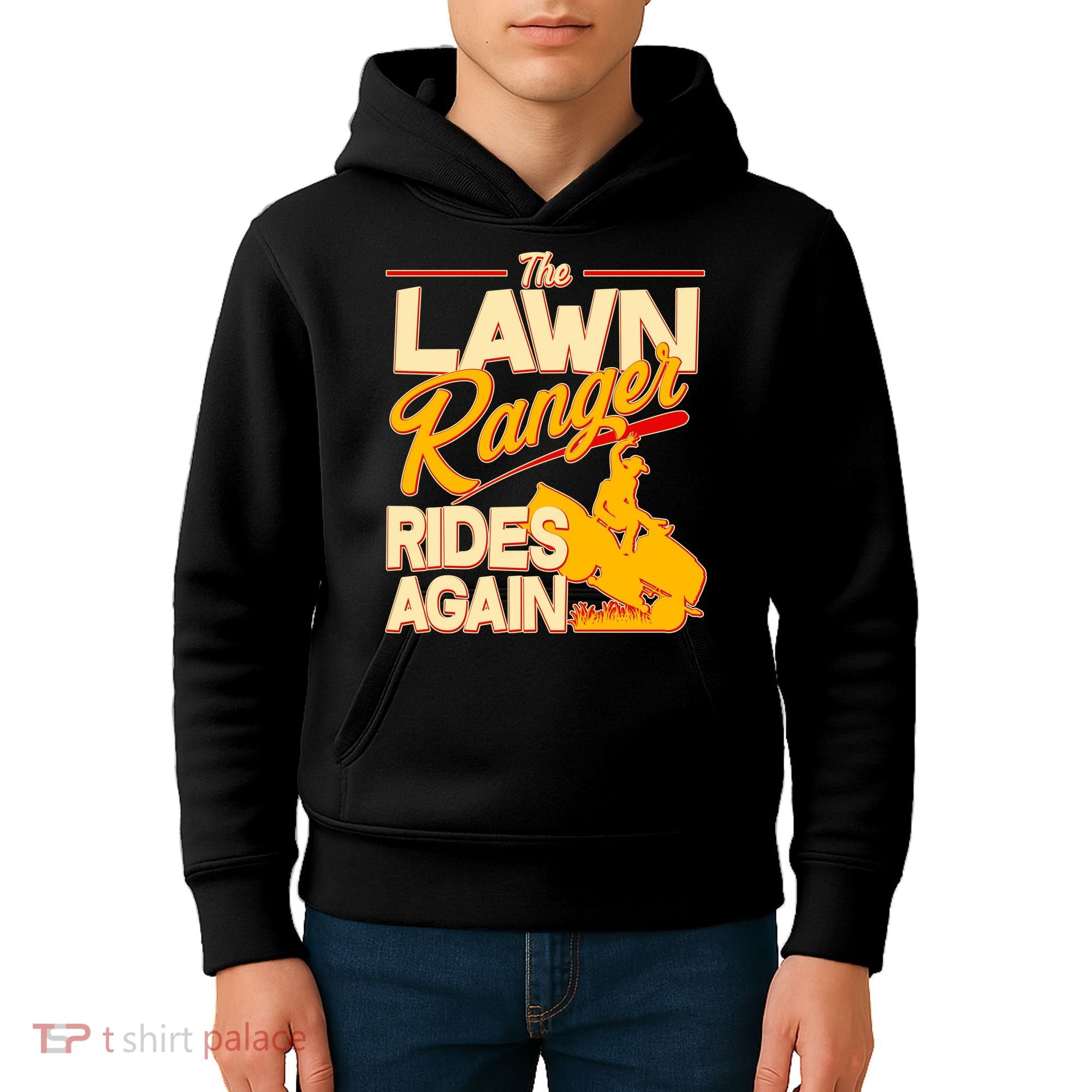 Funny The Lawn Ranger Rides Again Kids Hoodie