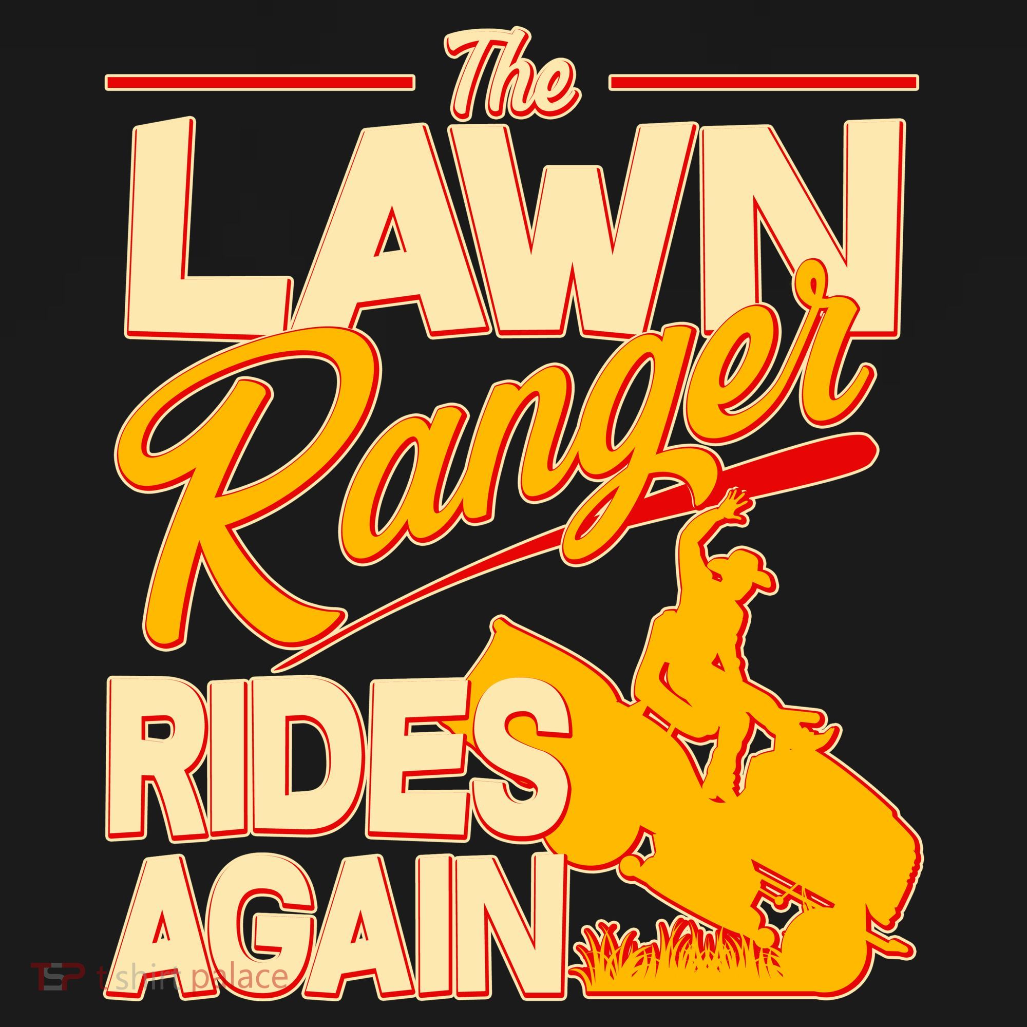 Funny The Lawn Ranger Rides Again Kids T-Shirt