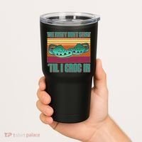 Funny The Party Don't Start 'Til I Croc In Tumbler thumb 2