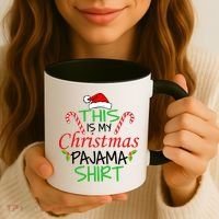 Funny This Is My Christmas Pajama Shirt Coffee Mug thumb 3