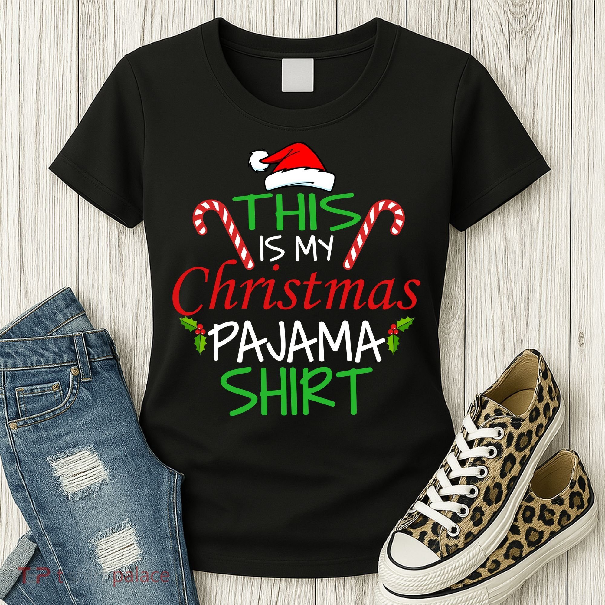 Funny This Is My Christmas Pajama Shirt Women's T-Shirt