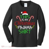 Funny This Is My Christmas Pajama Shirt Kids Long Sleeve Shirt thumb 0