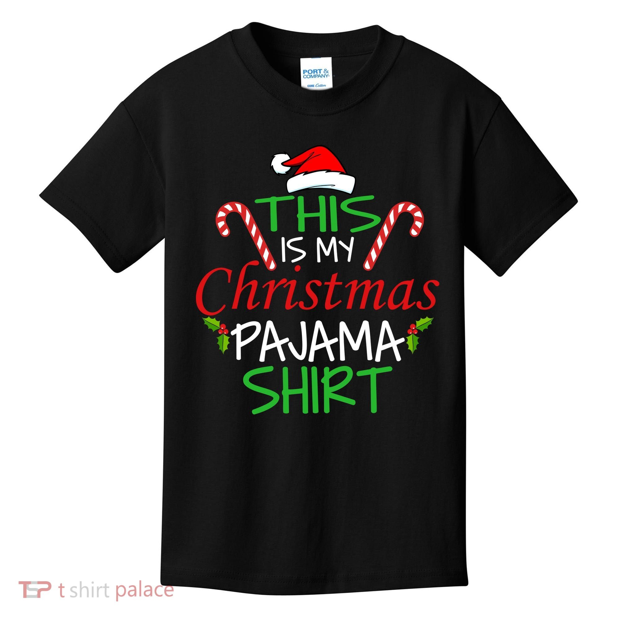 Funny This Is My Christmas Pajama Shirt Kids T-Shirt