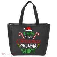 Funny This Is My Christmas Pajama Shirt Tote Bag thumb 0