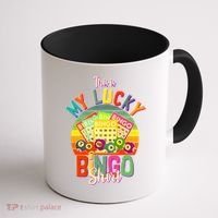 Funny This Is My Lucky Bingo Coffee Mug thumb 1
