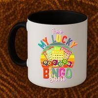 Funny This Is My Lucky Bingo Coffee Mug thumb 2
