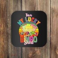 Funny This Is My Lucky Bingo Coaster thumb 0