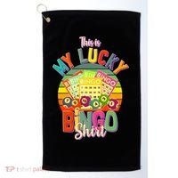 Funny This Is My Lucky Bingo Golf Towel thumb 0