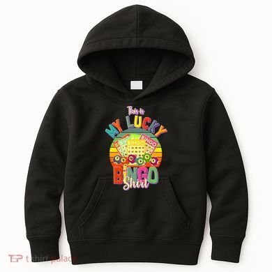 Funny This Is My Lucky Bingo Kids Hoodie
