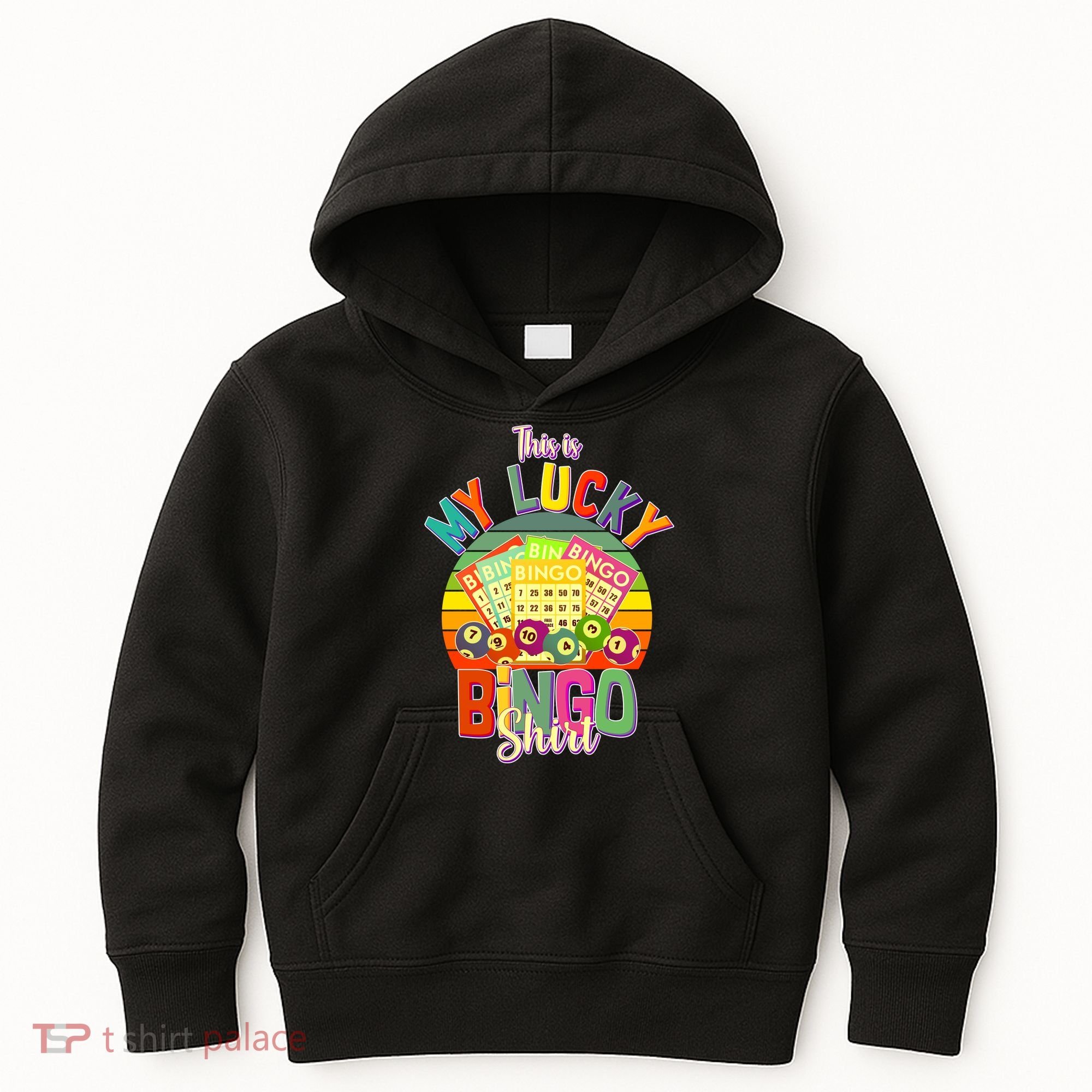 Funny This Is My Lucky Bingo Kids Hoodie