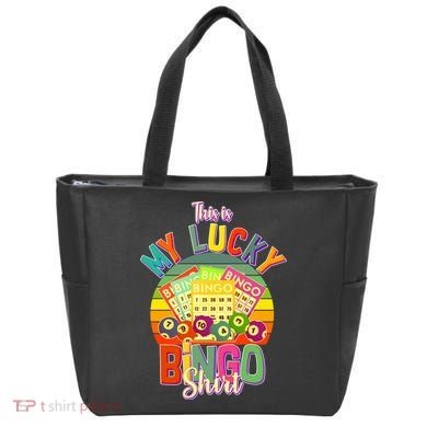 Funny This Is My Lucky Bingo Tote Bag