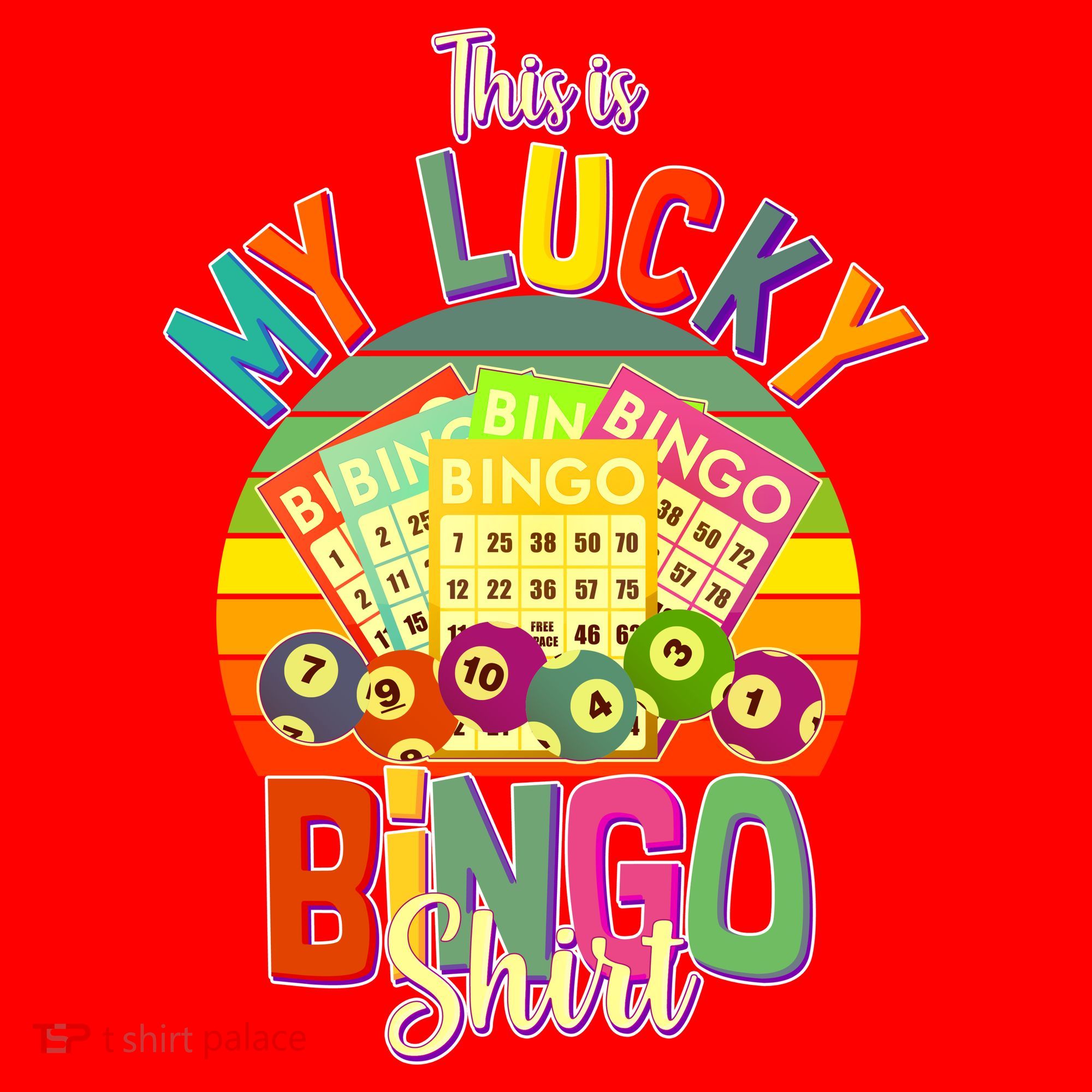 Funny This Is My Lucky Bingo Santa Hat