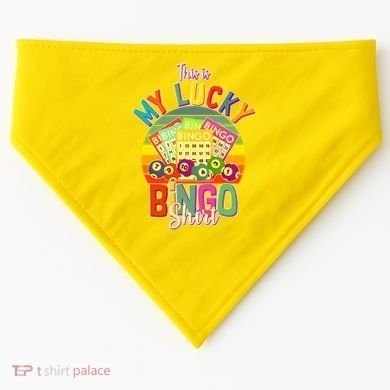Funny This Is My Lucky Bingo USA-Made Doggie Bandana