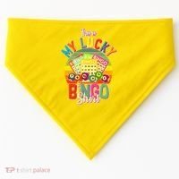 Funny This Is My Lucky Bingo USA-Made Doggie Bandana thumb 0