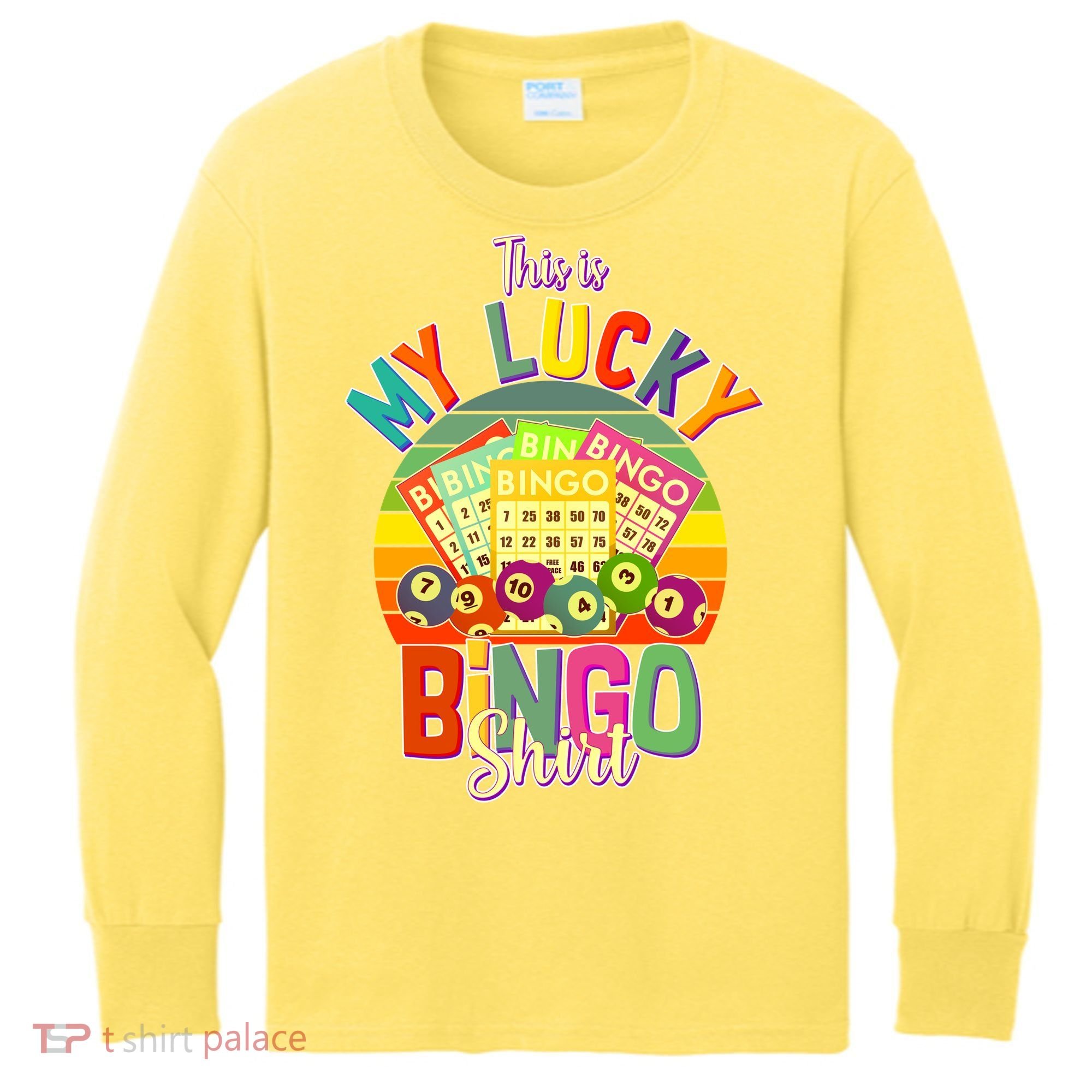 Funny This Is My Lucky Bingo Kids Long Sleeve Shirt