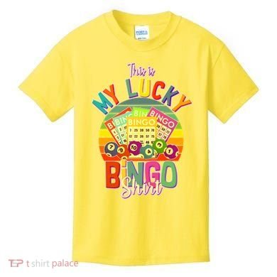 Funny This Is My Lucky Bingo Kids T-Shirt
