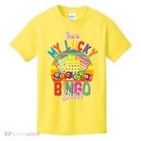 Funny This Is My Lucky Bingo Kids T-Shirt thumb 0