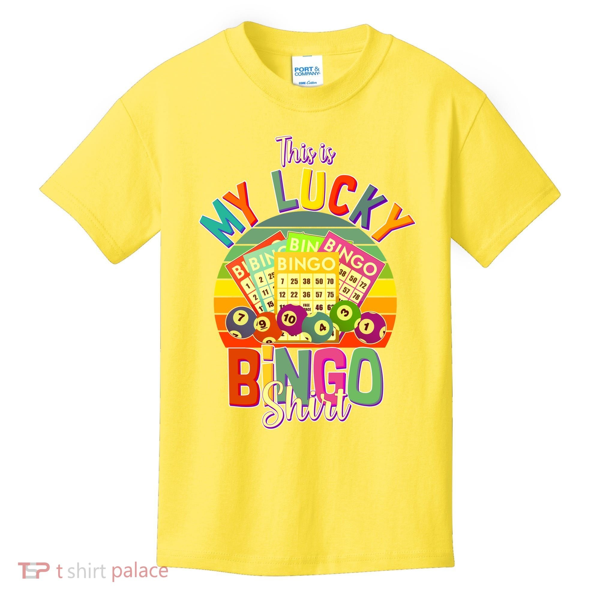 Funny This Is My Lucky Bingo Kids T-Shirt