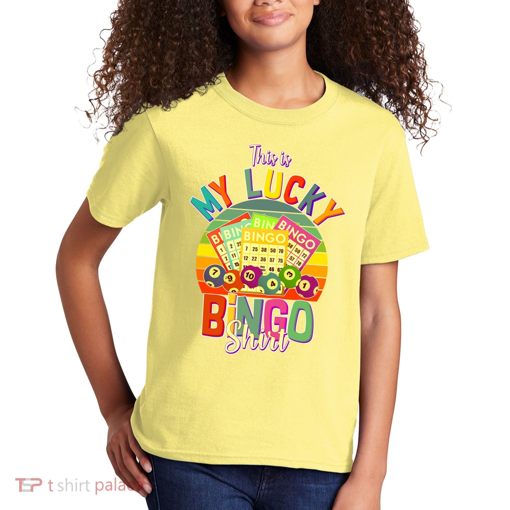 Funny This Is My Lucky Bingo Kids T-Shirt