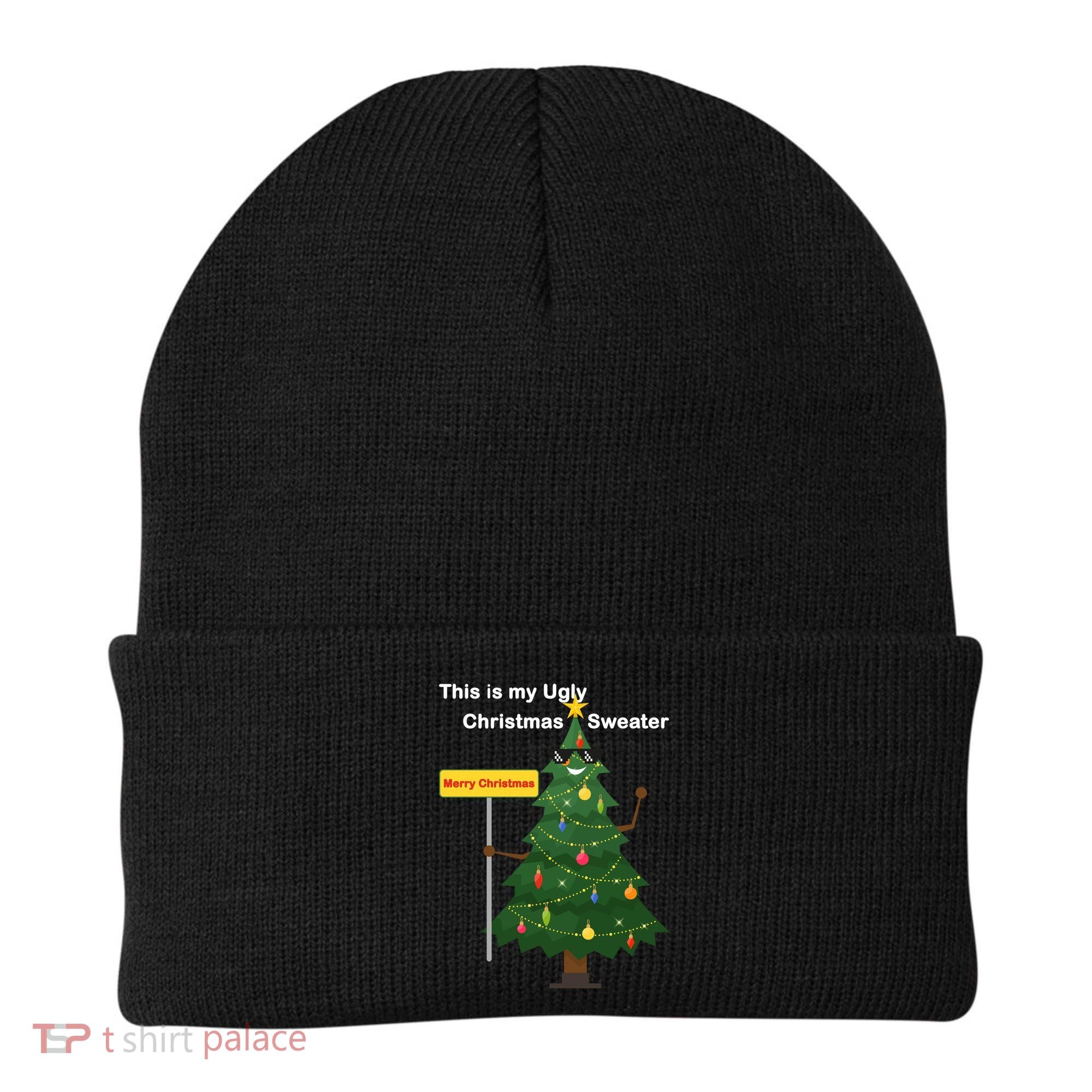 Funny This Is My Ugly Christmas Sweater Beanie