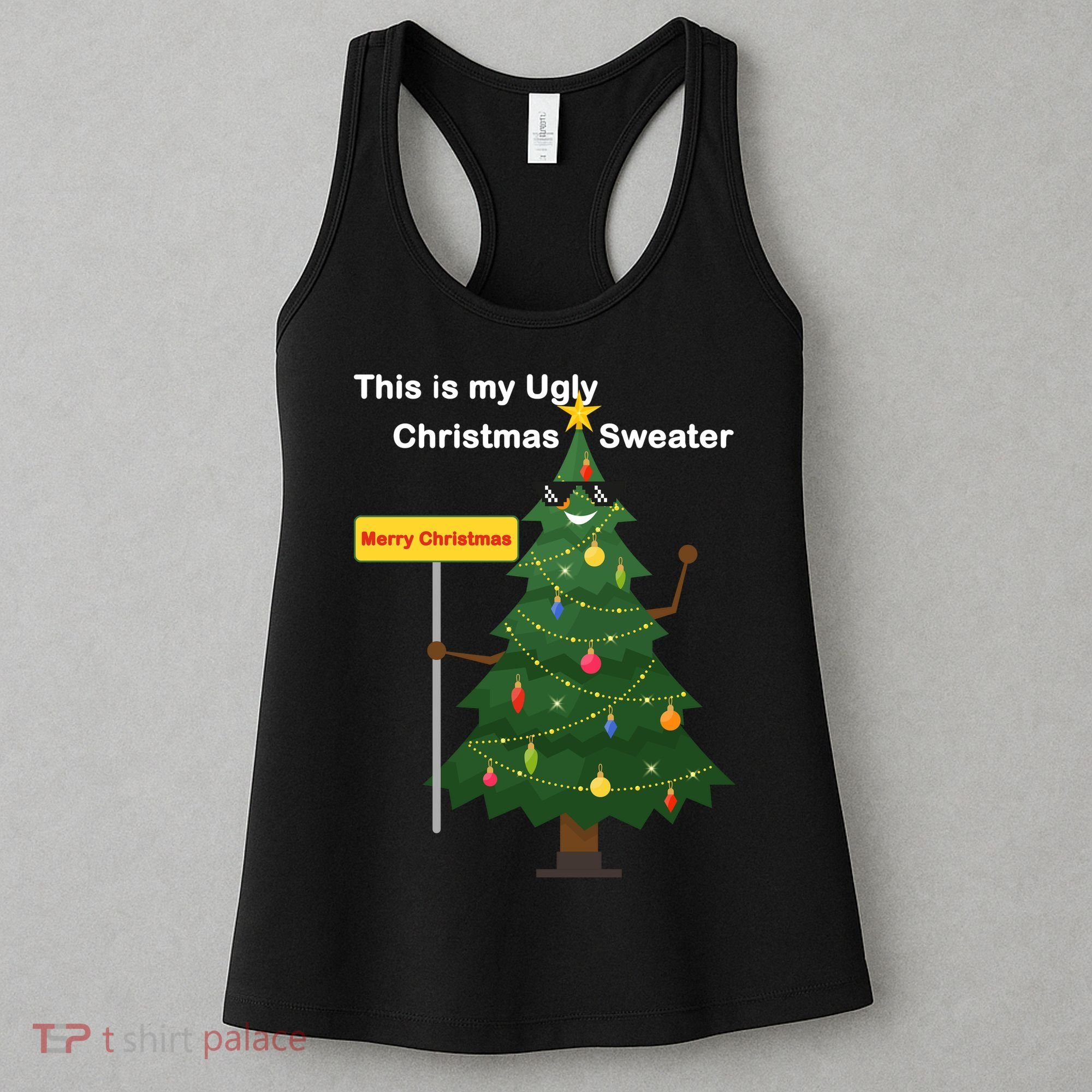 Funny This Is My Ugly Christmas Sweater Women's Tank Top