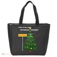Funny This Is My Ugly Christmas Sweater Tote Bag thumb 0