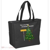 Funny This Is My Ugly Christmas Sweater Tote Bag thumb 2