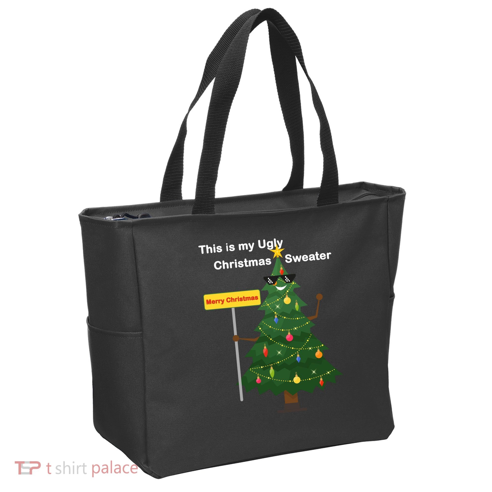 Funny This Is My Ugly Christmas Sweater Tote Bag